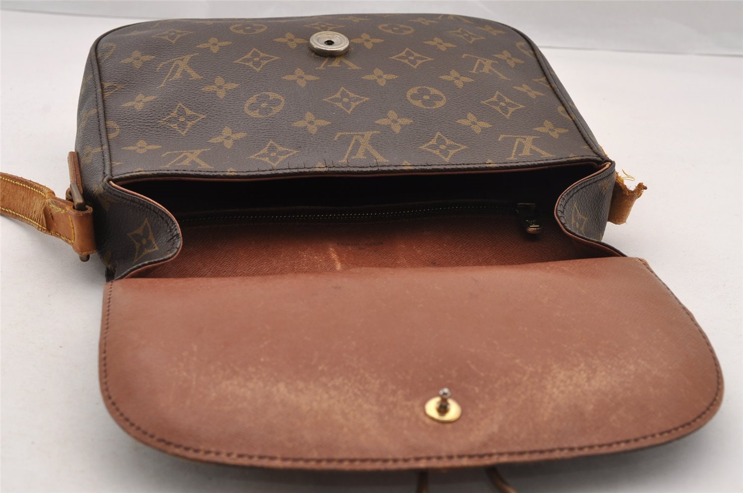 Authentic Louis Vuitton Monogram Saint Cloud GM M51242 Shoulder Bag Junk 4382I