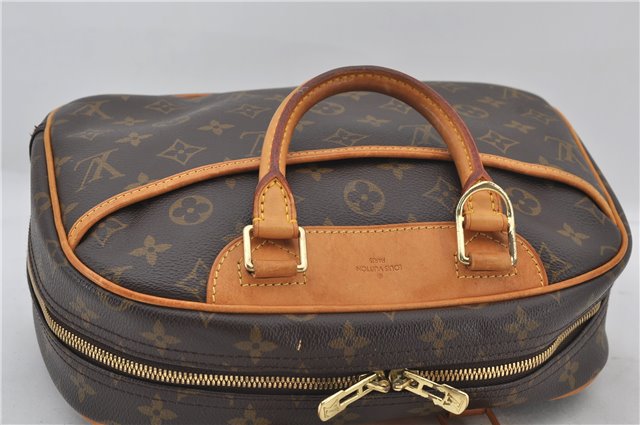 Authentic Louis Vuitton Monogram Trouville Hand Bag Purse M42228 LV 4383E