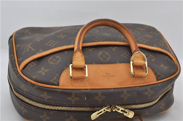 Authentic Louis Vuitton Monogram Trouville Hand Bag Purse M42228 LV 4383E