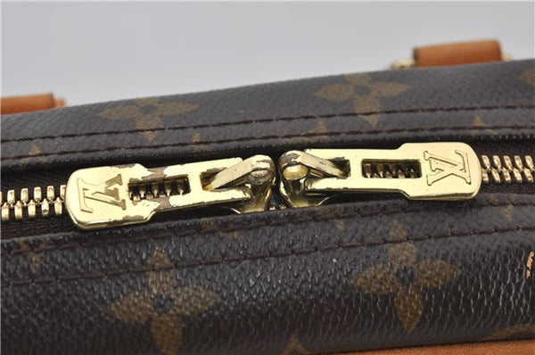 Authentic Louis Vuitton Monogram Trouville Hand Bag Purse M42228 LV 4383E