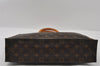 Authentic Louis Vuitton Monogram Sac Plat Hand Tote Bag M51140 LV Junk 4383I