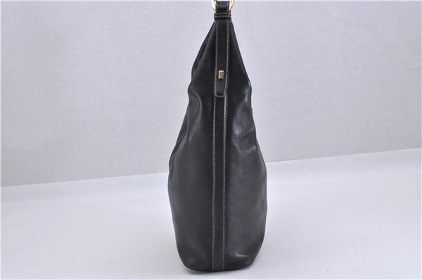 Authentic GUCCI Vintage Shoulder Hand Bag Purse Leather 0014288 Black 4384F