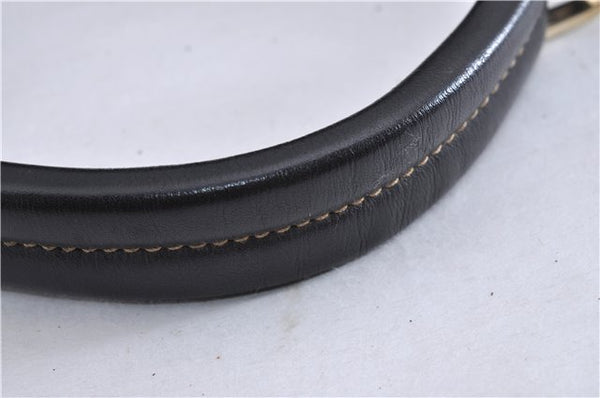 Authentic GUCCI Vintage Shoulder Hand Bag Purse Leather 0014288 Black 4384F