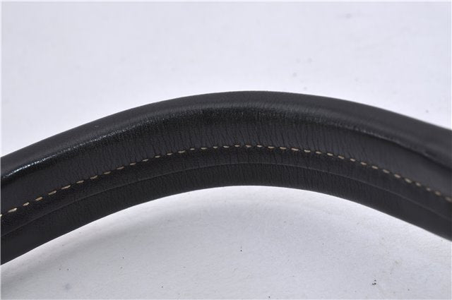 Authentic GUCCI Vintage Shoulder Hand Bag Purse Leather 0014288 Black 4384F