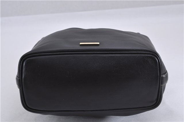 Authentic GUCCI Vintage Shoulder Hand Bag Purse Leather 0014288 Black 4384F