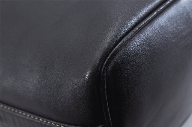 Authentic GUCCI Vintage Shoulder Hand Bag Purse Leather 0014288 Black 4384F