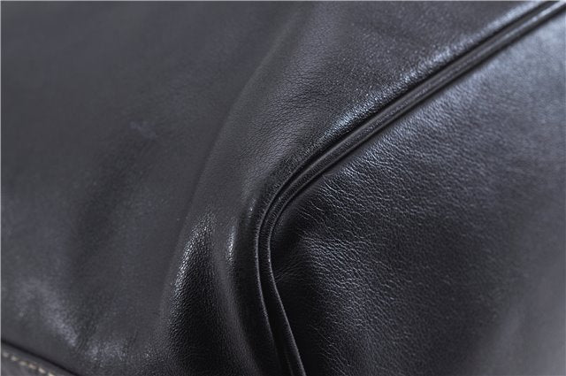 Authentic GUCCI Vintage Shoulder Hand Bag Purse Leather 0014288 Black 4384F