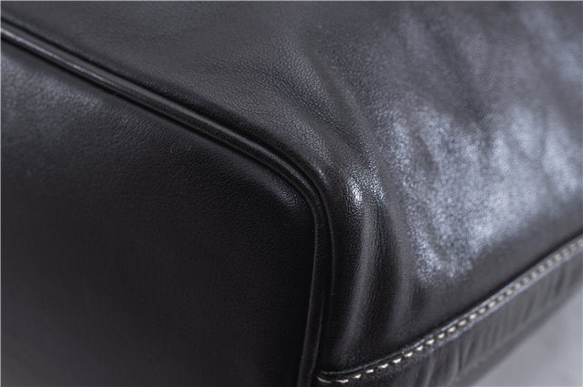 Authentic GUCCI Vintage Shoulder Hand Bag Purse Leather 0014288 Black 4384F