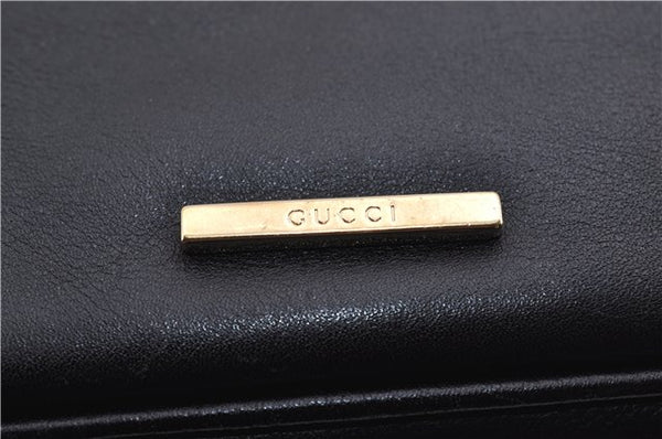 Authentic GUCCI Vintage Shoulder Hand Bag Purse Leather 0014288 Black 4384F