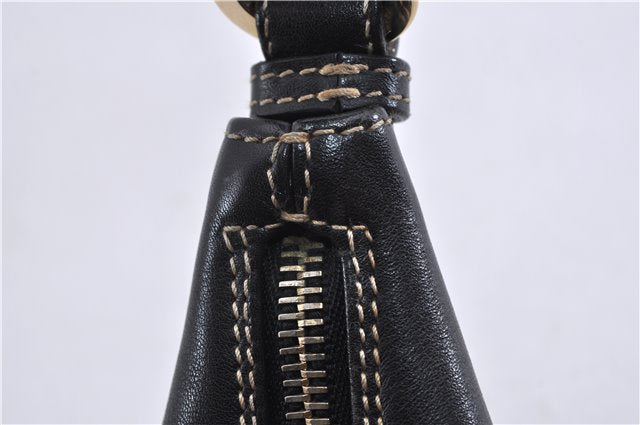 Authentic GUCCI Vintage Shoulder Hand Bag Purse Leather 0014288 Black 4384F