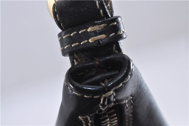 Authentic GUCCI Vintage Shoulder Hand Bag Purse Leather 0014288 Black 4384F