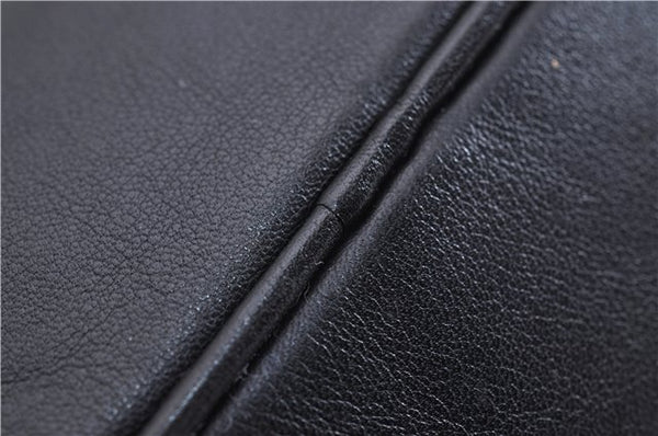 Authentic GUCCI Vintage Shoulder Hand Bag Purse Leather 0014288 Black 4384F