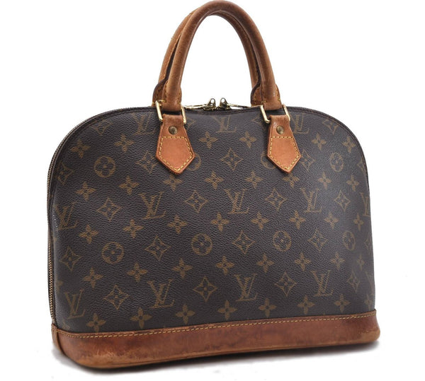 Authentic Louis Vuitton Monogram Alma Hand Bag Purse M51130 LV 4386D