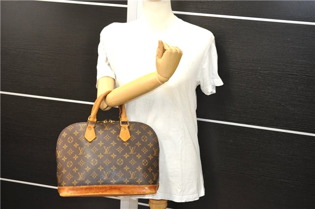 Authentic Louis Vuitton Monogram Alma Hand Bag Purse M51130 LV 4386D