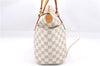 Authentic Louis Vuitton Damier Azur Totally PM Tote Bag White N41280 LV 4386E