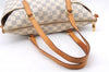 Authentic Louis Vuitton Damier Azur Totally PM Tote Bag White N41280 LV 4386E
