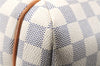 Authentic Louis Vuitton Damier Azur Totally PM Tote Bag White N41280 LV 4386E