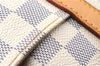 Authentic Louis Vuitton Damier Azur Totally PM Tote Bag White N41280 LV 4386E
