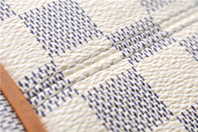 Authentic Louis Vuitton Damier Azur Totally PM Tote Bag White N41280 LV 4386E