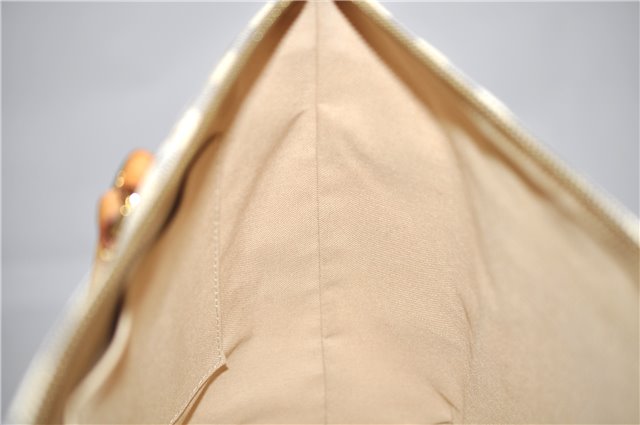 Authentic Louis Vuitton Damier Azur Totally PM Tote Bag White N41280 LV 4386E