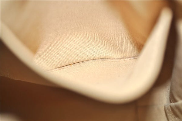 Authentic Louis Vuitton Damier Azur Totally PM Tote Bag White N41280 LV 4386E