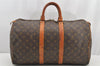 Authentic Louis Vuitton Monogram Keepall 45 Travel Boston Bag M41428 LV 4386I
