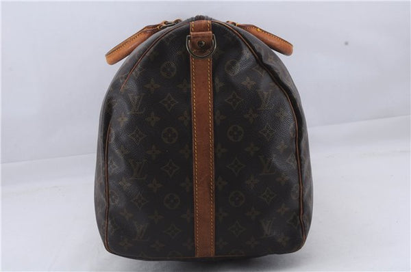 Auth Louis Vuitton Monogram Keepall Bandouliere 55 Boston Bag M41414 LV 4387D