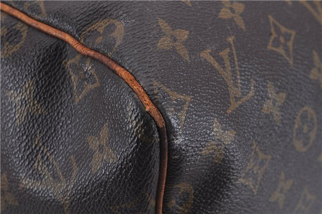 Auth Louis Vuitton Monogram Keepall Bandouliere 55 Boston Bag M41414 LV 4387D