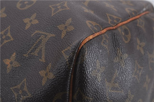 Auth Louis Vuitton Monogram Keepall Bandouliere 55 Boston Bag M41414 LV 4387D