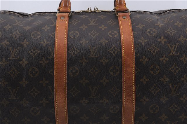 Auth Louis Vuitton Monogram Keepall Bandouliere 55 Boston Bag M41414 LV 4387D