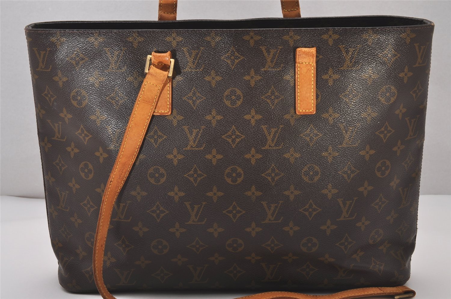 Authentic Louis Vuitton Monogram Luco Shoulder Tote Bag M51155 LV Junk 4390I