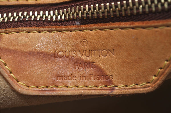 Authentic Louis Vuitton Monogram Luco Shoulder Tote Bag M51155 LV Junk 4390I