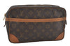 Authentic Louis Vuitton Monogram Compiegne 28 Clutch Hand Bag M51845 LV 4391I