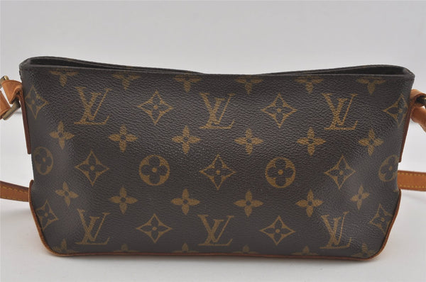 Authentic Louis Vuitton Monogram Trotteur Shoulder Cross Bag M51240 LV 4392I