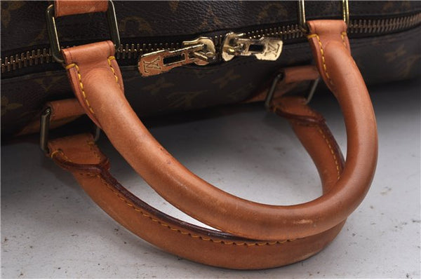 Authentic Louis Vuitton Monogram Keepall 55 Travel Boston Bag M41424 LV 4394D