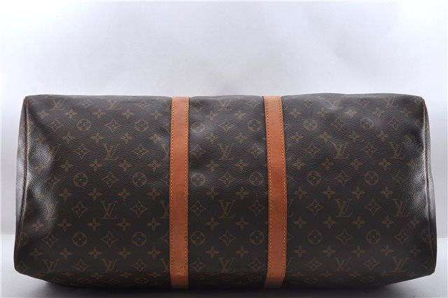 Authentic Louis Vuitton Monogram Keepall 55 Travel Boston Bag M41424 LV 4394D