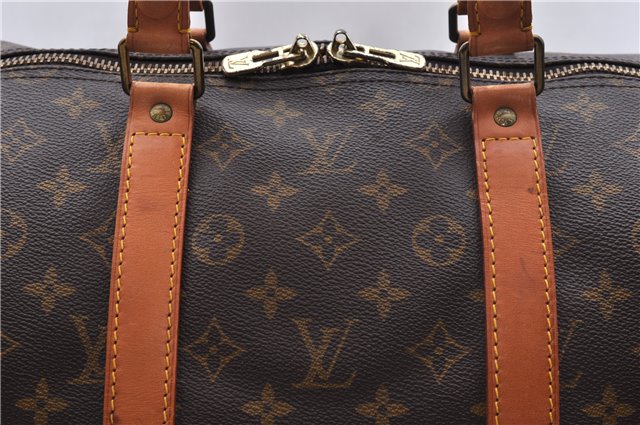 Authentic Louis Vuitton Monogram Keepall 55 Travel Boston Bag M41424 LV 4394D