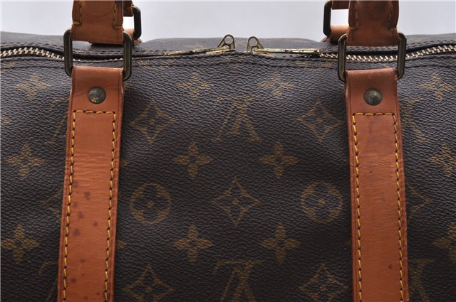 Authentic Louis Vuitton Monogram Keepall 55 Travel Boston Bag M41424 LV 4394D