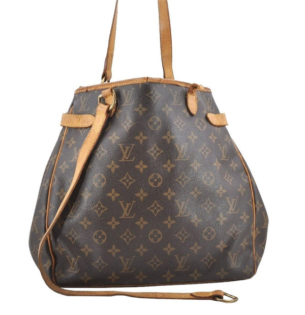 Authentic Louis Vuitton Monogram Batignolles Vertical Tote Bag M51153 Junk 4395I