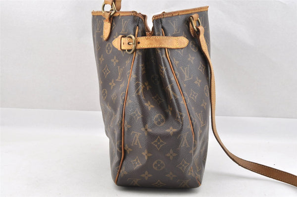 Authentic Louis Vuitton Monogram Batignolles Vertical Tote Bag M51153 Junk 4395I