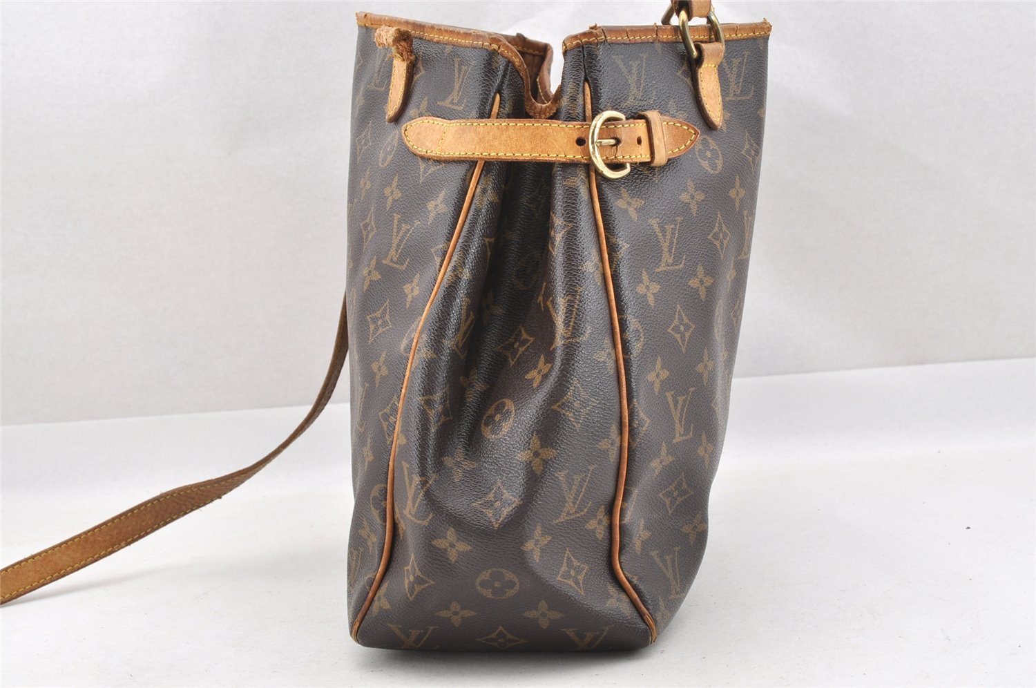 Authentic Louis Vuitton Monogram Batignolles Vertical Tote Bag M51153 Junk 4395I