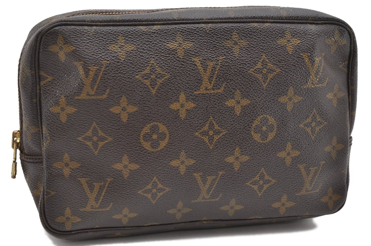 Auth Louis Vuitton Monogram Trousse Toilette 23 Clutch Hand Bag M47524 LV 4397D
