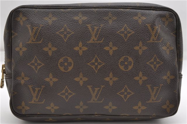 Auth Louis Vuitton Monogram Trousse Toilette 23 Clutch Hand Bag M47524 LV 4397D