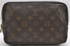 Auth Louis Vuitton Monogram Trousse Toilette 23 Clutch Hand Bag M47524 LV 4397D