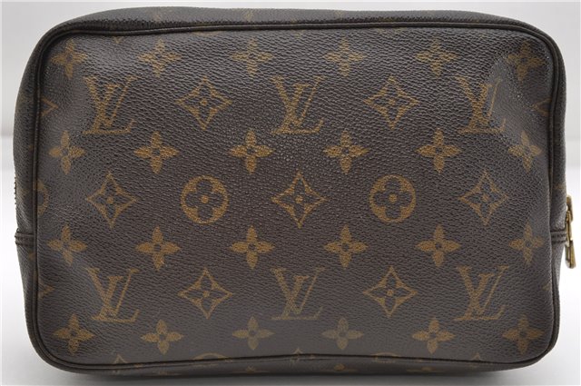 Auth Louis Vuitton Monogram Trousse Toilette 23 Clutch Hand Bag M47524 LV 4397D