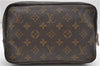 Auth Louis Vuitton Monogram Trousse Toilette 23 Clutch Hand Bag M47524 LV 4397D