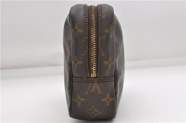 Auth Louis Vuitton Monogram Trousse Toilette 23 Clutch Hand Bag M47524 LV 4397D