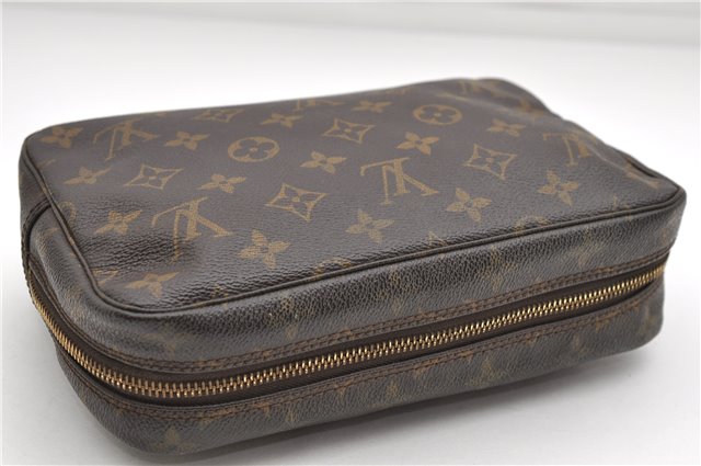 Auth Louis Vuitton Monogram Trousse Toilette 23 Clutch Hand Bag M47524 LV 4397D