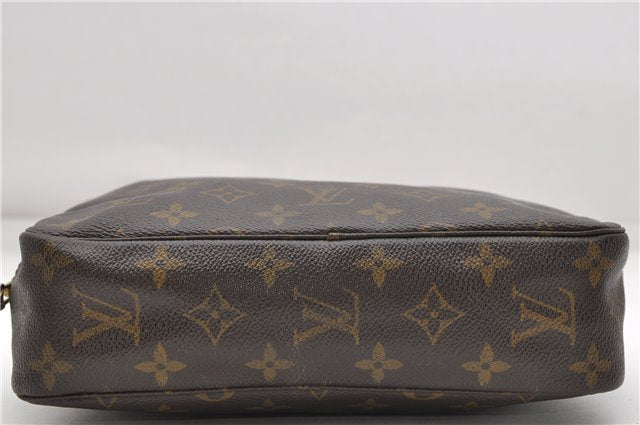 Auth Louis Vuitton Monogram Trousse Toilette 23 Clutch Hand Bag M47524 LV 4397D
