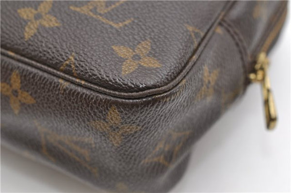 Auth Louis Vuitton Monogram Trousse Toilette 23 Clutch Hand Bag M47524 LV 4397D